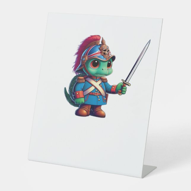 British Dragoon Defender Halloween's Regal Reptile Pedestal Sign (Front)