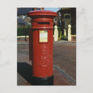 British Edward VII Pillar Box Postcard