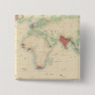British Empire 2 Inch Square Button