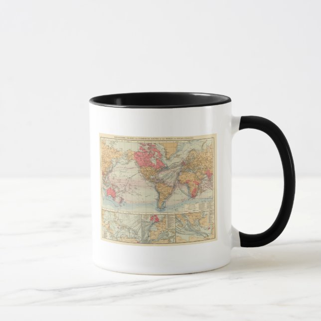 British Empire, routes, currents Mug (Right)