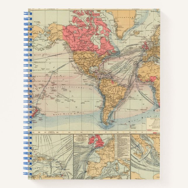British Empire, routes, currents Notebook (Front)