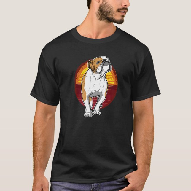 British English Bulldog Dog Breed Premium T-Shirt (Front)