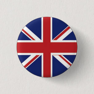British Flag 1 Inch Round Button
