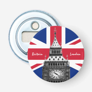British Flag & Big Ben - London, UK /sports fans Bottle Opener
