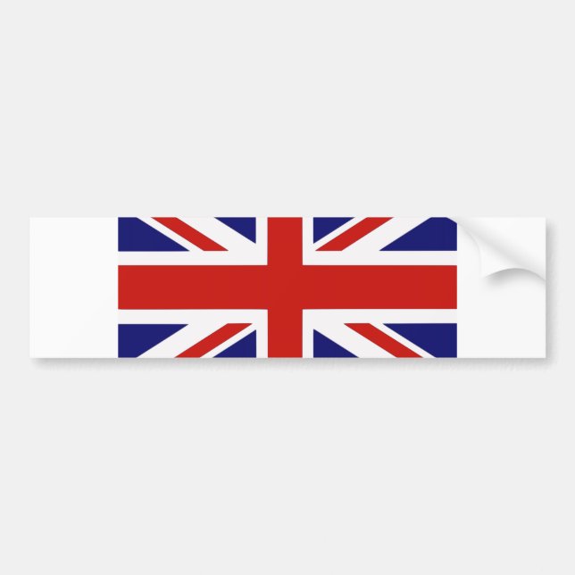 British flag bumper sticker (Front)