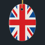 British Flag Ceramic Ornament<br><div class="desc">The Funniest Ornaments,  T-shirts,  Hoodies,  Stickers,  Buttons and Novelty gifts from http://www.Shirtuosity.com.</div>