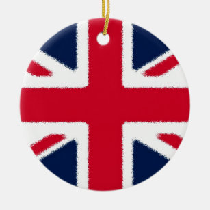 British Flag Ceramic Ornament