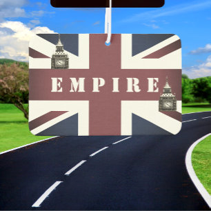 British Flag, Empire, United Kingdom, Big Ben, UK Air Freshener