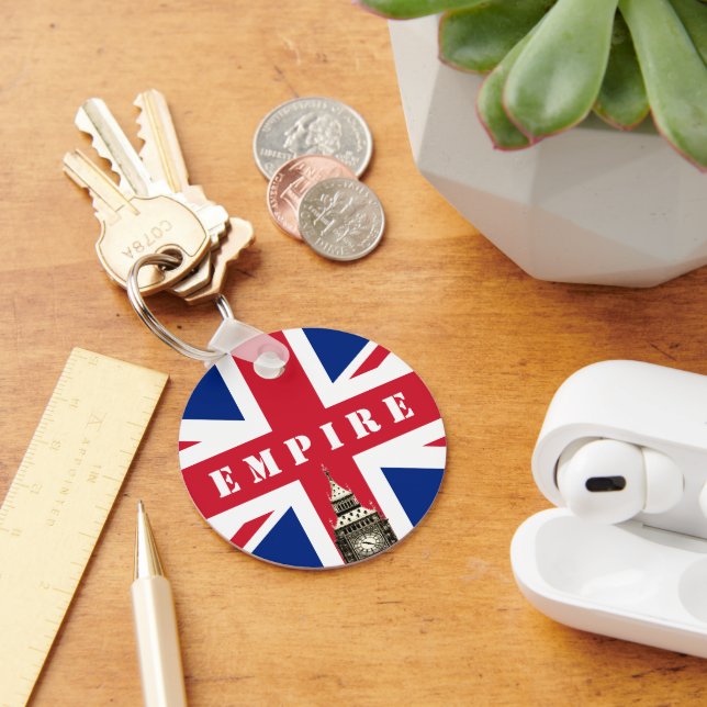 British Flag - Empire, United Kingdom, Big Ben UK Keychain (Desk)