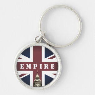 British Flag, Empire, United Kingdom, Big Ben UK V Keychain