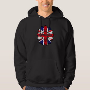 British Flag England Uk Sunflower Nottingham Union Hoodie