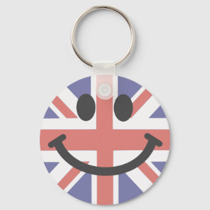 British Flag face Keychain