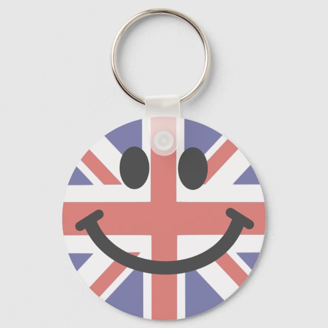 British Flag face Keychain (Front)