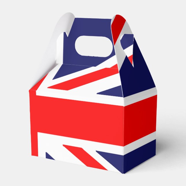 British Flag Favor Box (Front Side)
