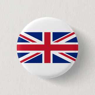 British Flag, Flag of United Kingdom 1 Inch Round Button