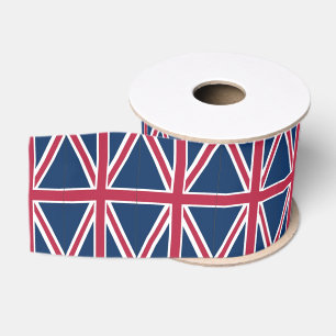 British flag grosgrain ribbon