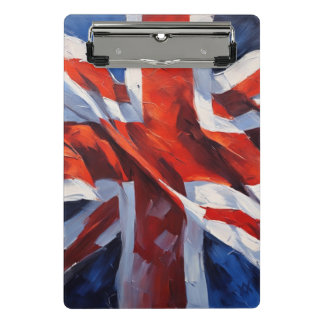 British Flag - Impressionist Painting Mini Clipboard