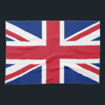 British flag kitchen towel<br><div class="desc">Design with flag of The United Kingdom of Great Britain and Northern Ireland (Union Jack)</div>