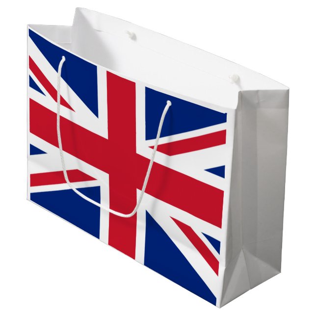 British flag large gift bag (Front Angled)