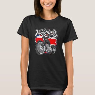 British Flag Latino Vicla Uk Custom Motorcycles Lo T-Shirt