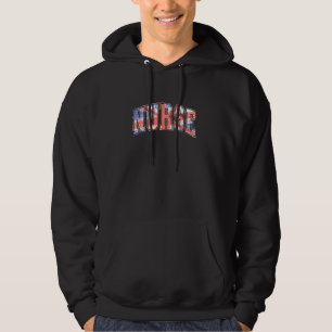 British Flag Nurse Graphic - Great Britain Nursing Hoodie
