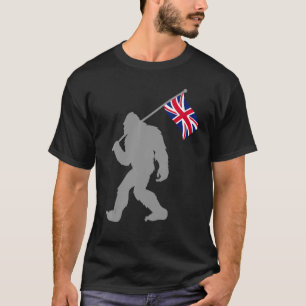 British Flag On United Kingdom Flag T-Shirt