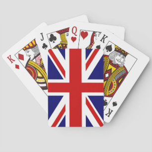 British flag playing cards Union Jack design.
