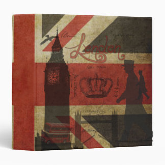 British Flag, Red Bus, Big Ben & Authors Binder