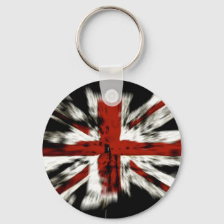 British Flag Stripes Country Honour Colours Peace Keychain