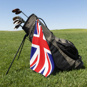 British flag Union jack Red White Blue Golf Towel