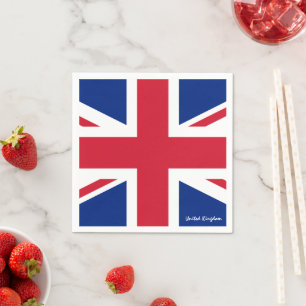 British Flag & United Kingdom union jack / England Napkin