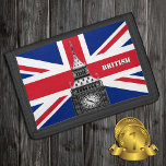 British Flag wallet, Big Ben London, UK /sport fan Trifold Wallet<br><div class="desc">Patriotic fashion wallet featuring British Flag (Union Jack) with Big Ben Clock - the icon of United Kingdom / London - love my country,  being Brit,  fathers day,  holiday,  patriots / sports fan</div>