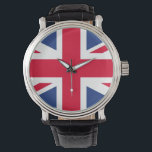 British Flag wrist watch<br><div class="desc">add text or upload your own image</div>