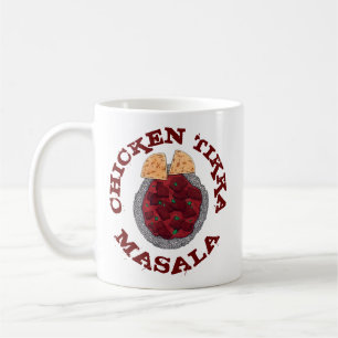 British Food Indian Takeaway Chicken Tikka Masala Coffee Mug