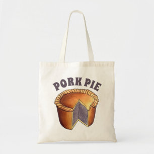 British Food Pork Pie Savoury Pastry UK Cuisine Tote Bag