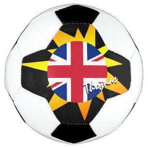 British Football UK & Union Jack Flag / BANG Soccer Ball
