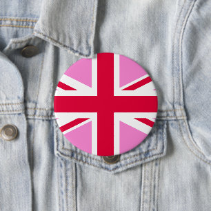 British Gay Pride Flag 4 Inch Round Button