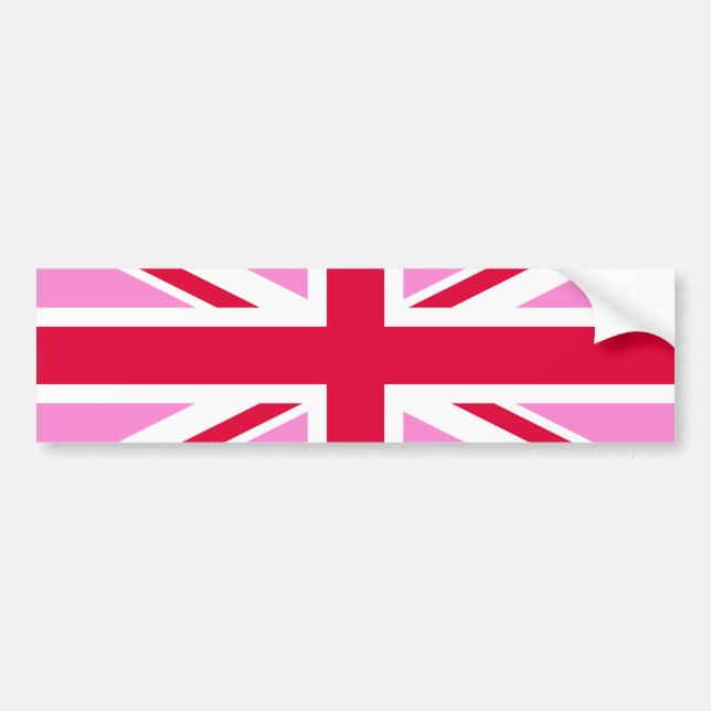 British Gay Pride Flag Bumper Sticker (Front)