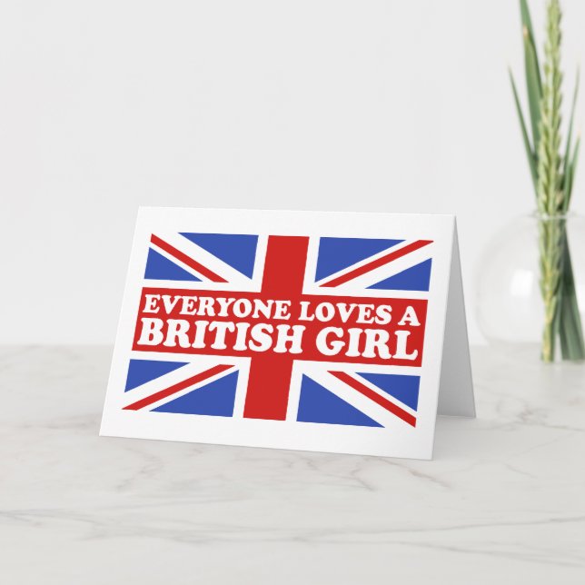 British Girl Card (Front)