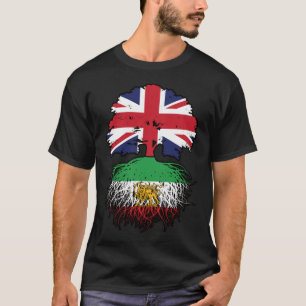 British Grown Iranian Roots Lion and Sun T-Shirt