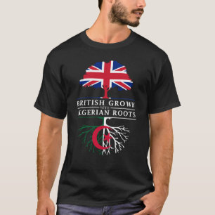 British Grown with Algerian Roots   Algeria Design T-Shirt
