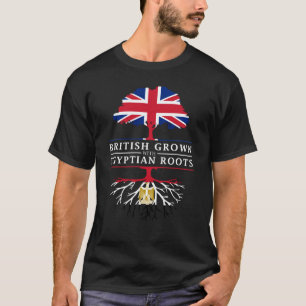 British Grown with Egyptian Roots   Egypt Design T-Shirt
