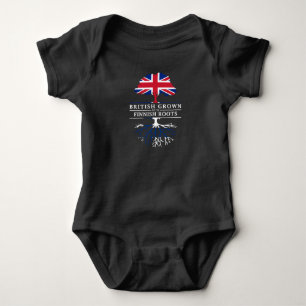 British Grown with Finnish Roots Finland Design Baby Bodysuit
