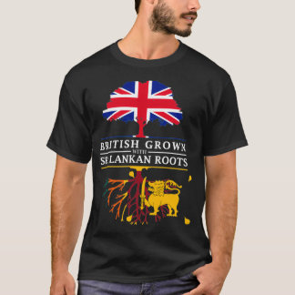 British Grown with Sri Lankan Roots Sri Lanka Desi T-Shirt