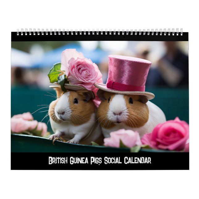 British Guinea Pigs Social Calendar (Cover)