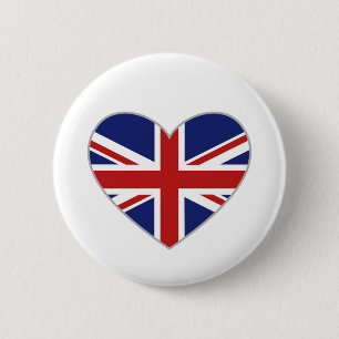British Heart 2 Inch Round Button