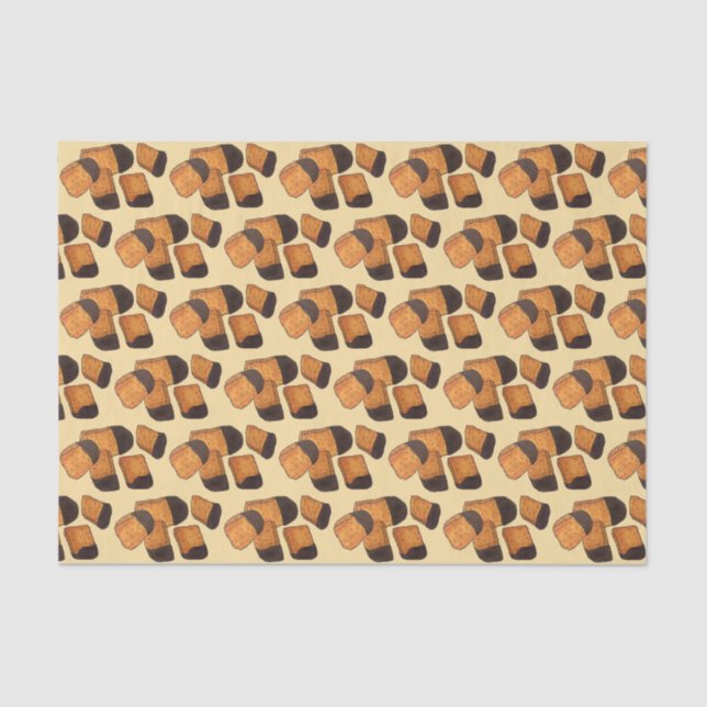 British Honeycomb Sponge Cinder Toffee Candy Sweet Tissue Paper (Front)