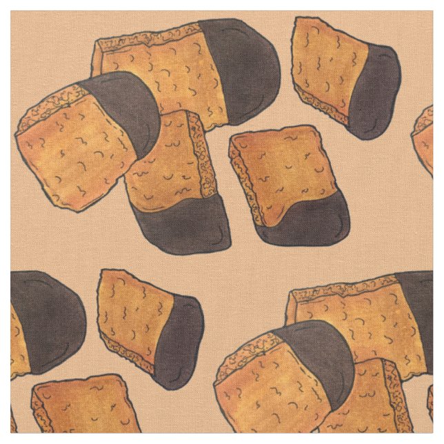 British Honeycomb Sponge Cinder Toffee Confection Fabric (Close Up)