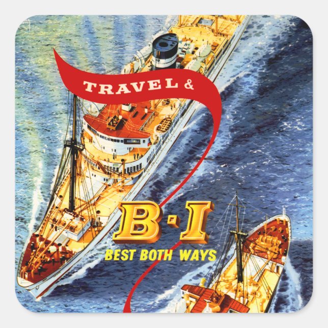 British India ~ Best Both Ways Square Sticker (Front)