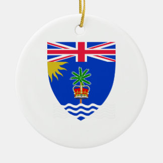 British Indian Ocean Territory Coat of Arms Ceramic Ornament